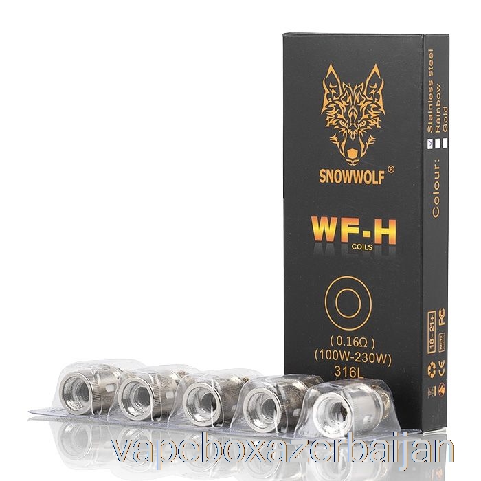 Vape Azerbaijan SnowWolf WOLF WF Replacement Coils 0.16ohm WF-H Coils (Stainless Steel)